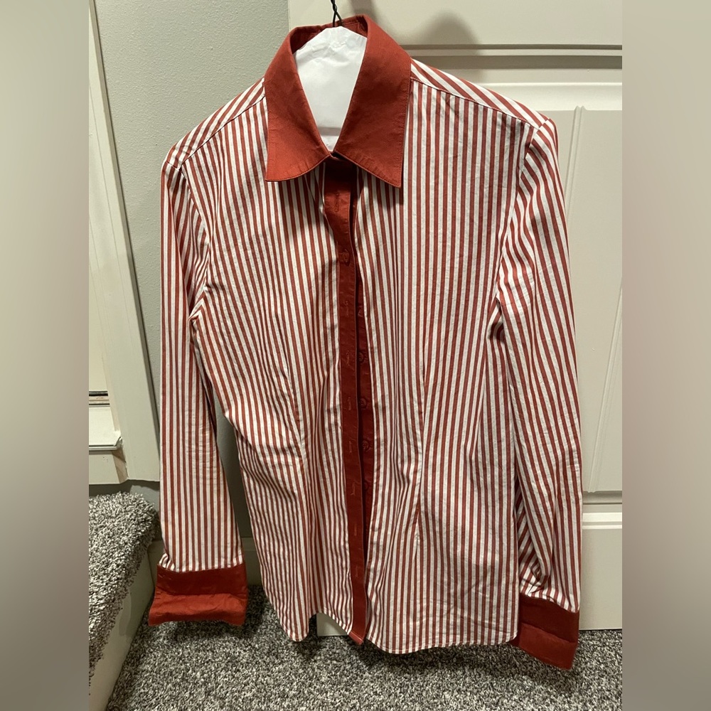 CR Tradition Rust and White Bengal Stripe